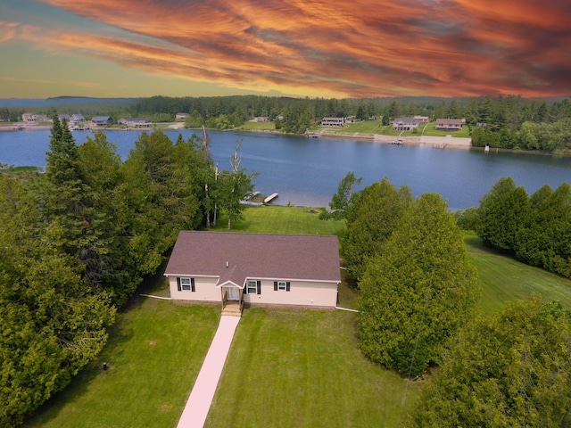 1817 Lindburgh Ln, Cheboygan, MI 49721 - view of subject property featuring a nearby body of water