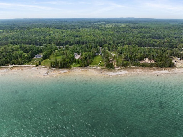 2960 W US-23 Hwy, Cheboygan, MI 49721 - aerial view of a heavily wooded area and a nearby body of water