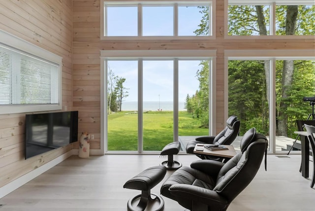 2960 W US-23 Hwy, Cheboygan, MI 49721 - exercise area featuring wood walls and wood finished floors