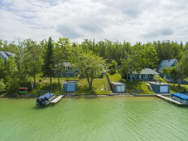 9319 Blue Horizon Rd, Presque Isle, MI 49777 - aerial view of a nearby body of water