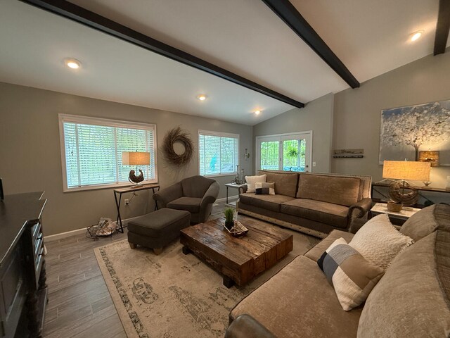 108 Bourbon St, Roscommon, MI 48653 - living room with wood finished floors and recessed lighting