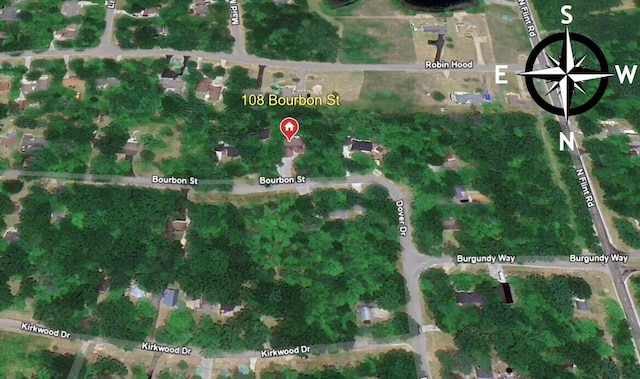 108 Bourbon St, Roscommon, MI 48653 - aerial map of property and surrounding area