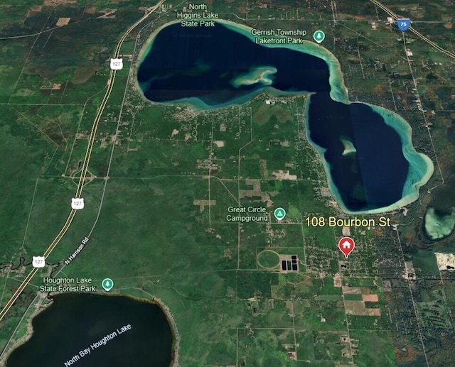 108 Bourbon St, Roscommon, MI 48653 - map of property location
