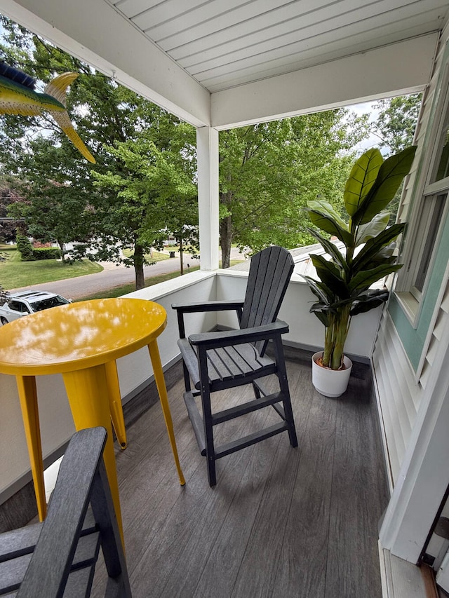 129 Ethel Dr, Roscommon, MI 48653 - view of wooden deck