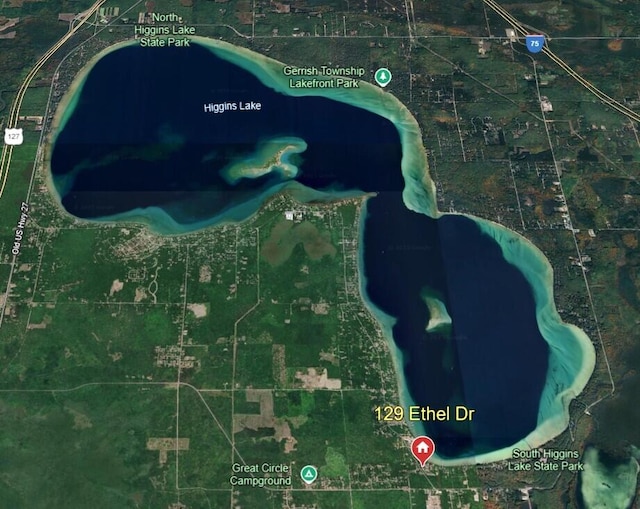 129 Ethel Dr, Roscommon, MI 48653 - map of property location