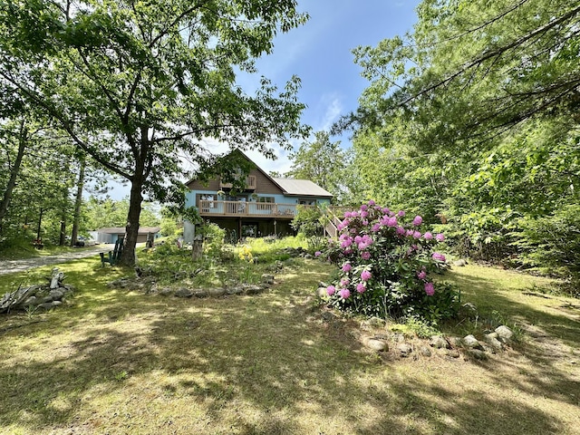 7984 US-23, Cheboygan, MI 49721 - view of yard featuring a deck