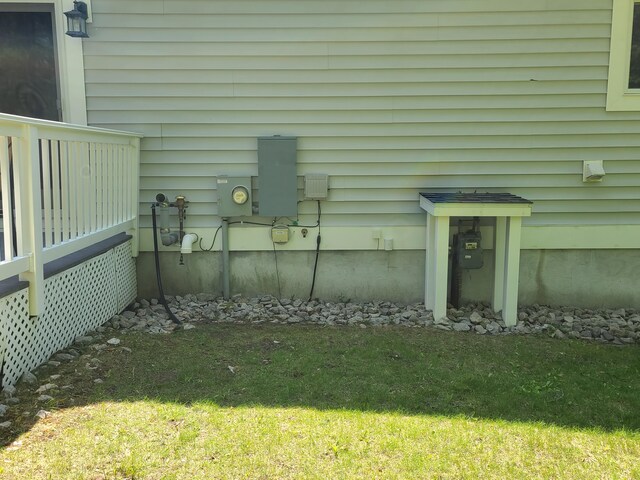 5825 Arawak Pass, Gaylord, MI 49735 - exterior view of electric meter