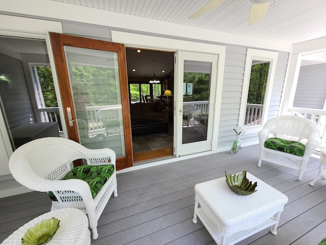 5825 Arawak Pass, Gaylord, MI 49735 - view of wooden deck