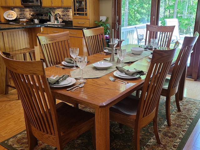5825 Arawak Pass, Gaylord, MI 49735 - dining room with light wood-style flooring