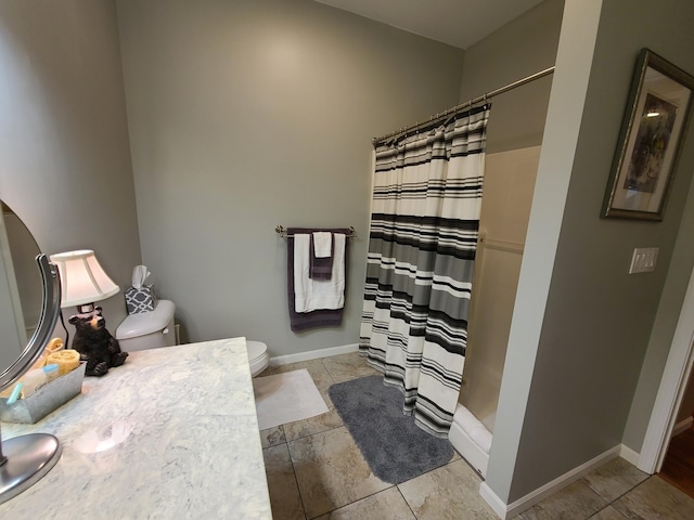 5825 Arawak Pass, Gaylord, MI 49735 - full bath featuring vanity and curtained shower