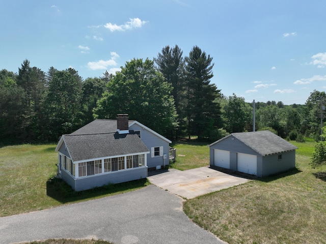 3090 S 37th Rd, Cadillac, MI 49601 - view of subject property with a heavily wooded area