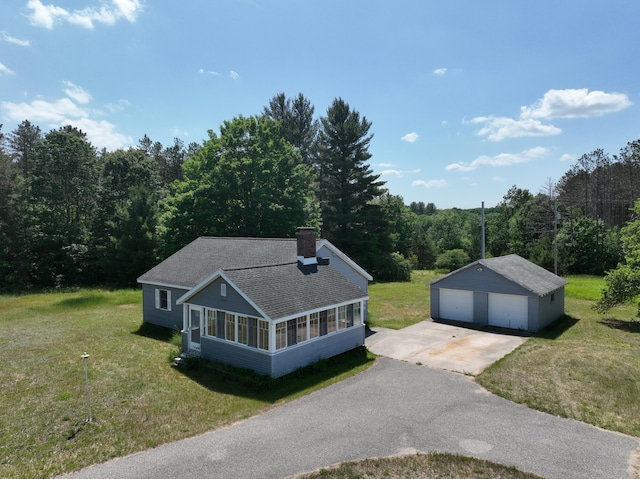 3090 S 37th Rd, Cadillac, MI 49601 - aerial view of property and surrounding area featuring a forest