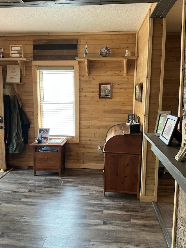 314 Sable St, Alpena, MI 49707 - office space featuring wood walls and dark wood-style floors