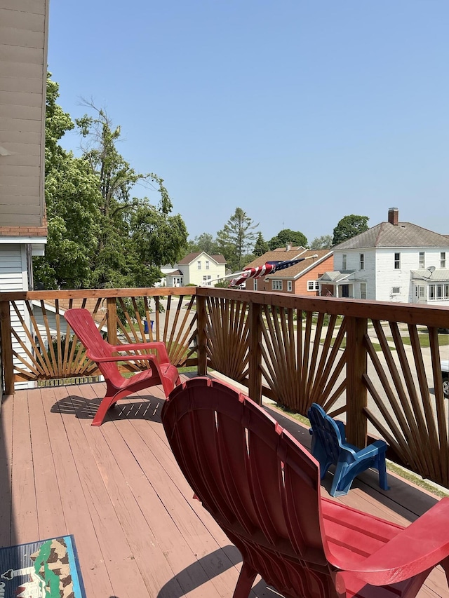 314 Sable St, Alpena, MI 49707 - deck featuring a residential view
