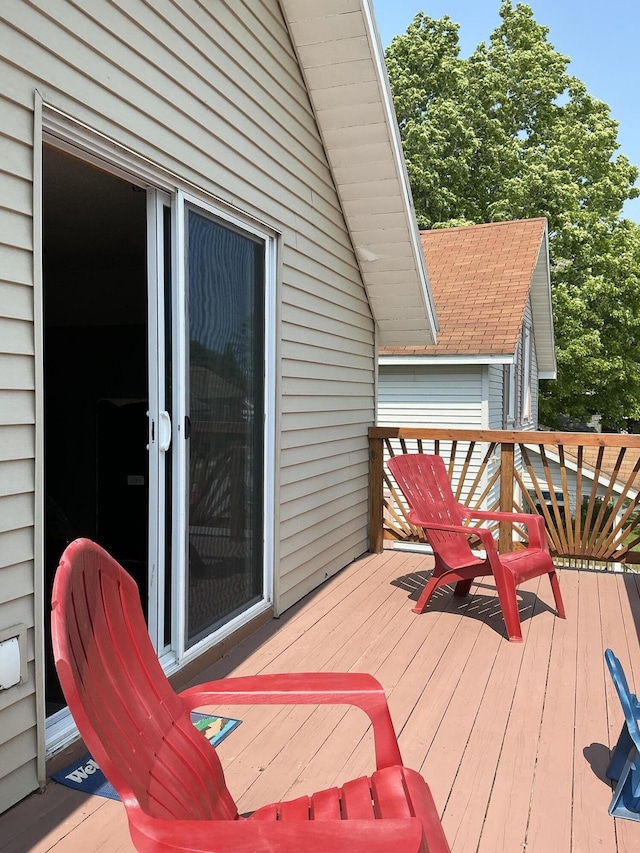 314 Sable St, Alpena, MI 49707 - view of wooden deck