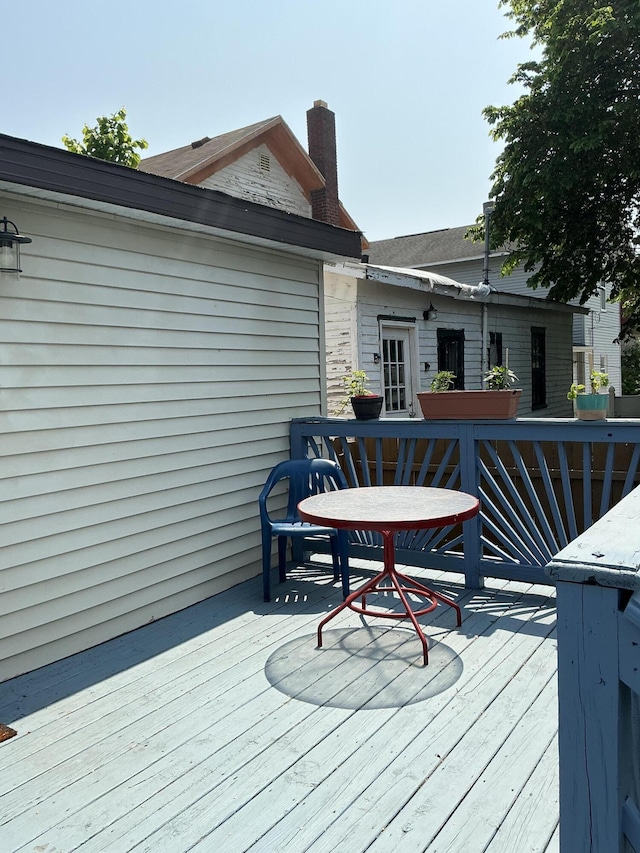 314 Sable St, Alpena, MI 49707 - view of wooden terrace