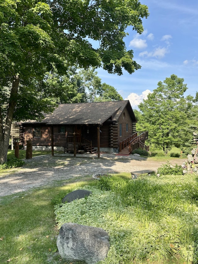 13333 S Black River Rd, Onaway, MI 49765 - view of outdoor structure featuring gravel driveway