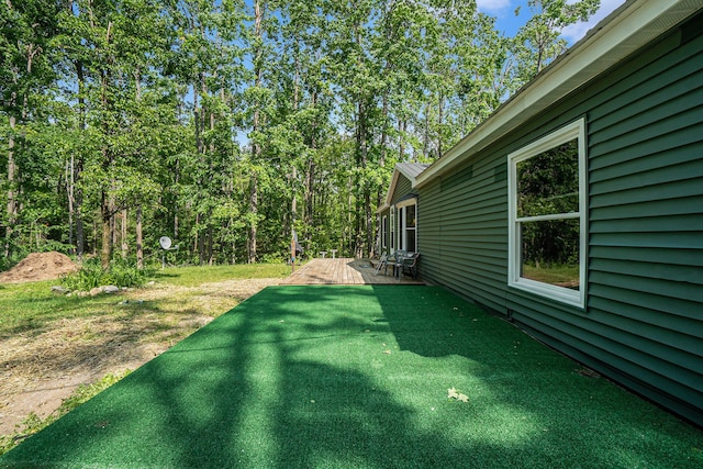 7539 E M-32, Johannesburg, MI 49751 - view of yard featuring a patio