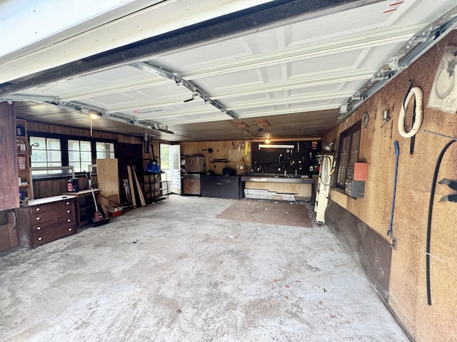 2833 S Horseshoe Trl, Grayling, MI 49738 - garage with a workshop area