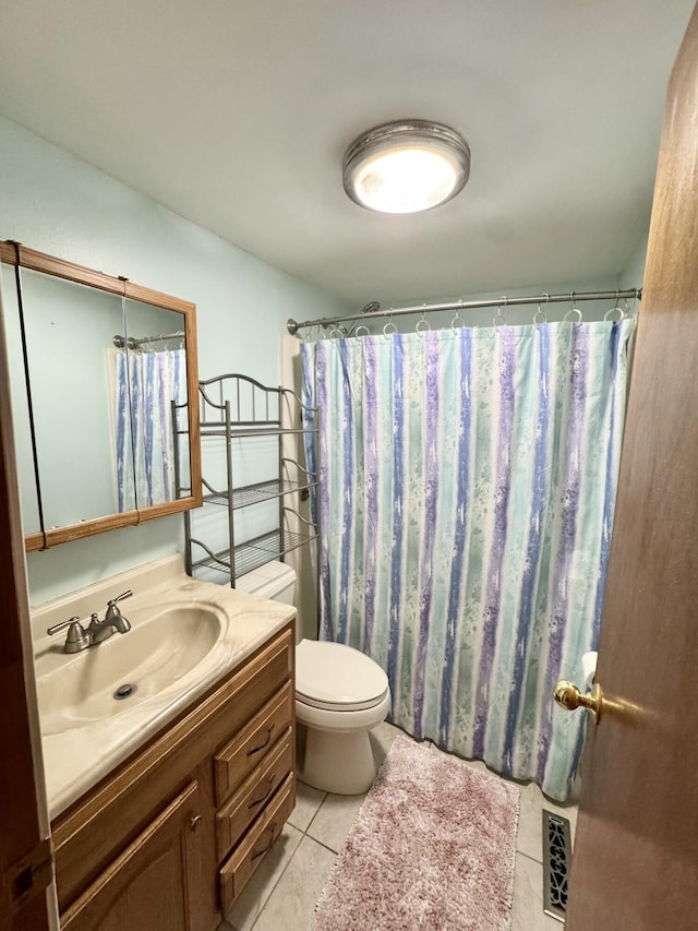 2833 S Horseshoe Trl, Grayling, MI 49738 - full bathroom with vanity and tile patterned flooring