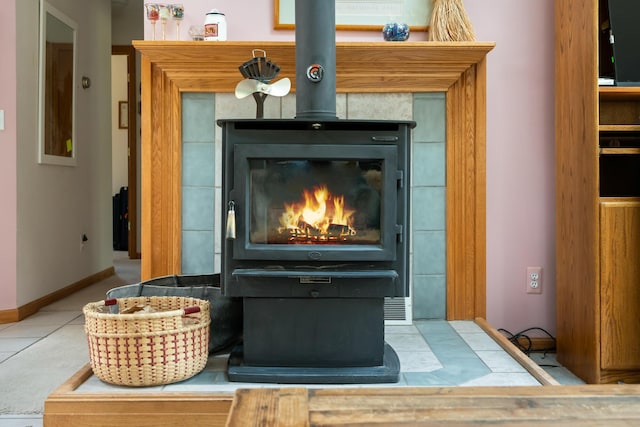 10134 Upper Mograin Rd, Cheboygan, MI 49721 - detailed view of a wood stove