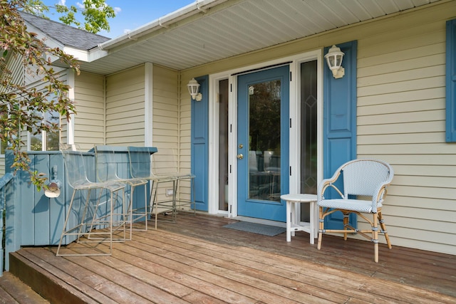 10134 Upper Mograin Rd, Cheboygan, MI 49721 - view of deck