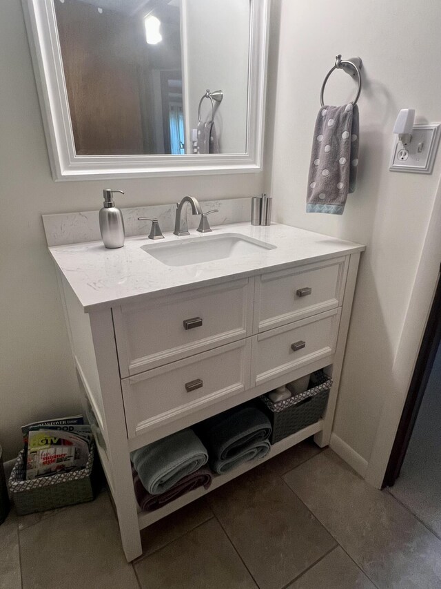268 Yorke Trl, Grayling, MI 49738 - bathroom featuring vanity and tile patterned flooring
