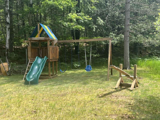 268 Yorke Trl, Grayling, MI 49738 - view of playground with a yard