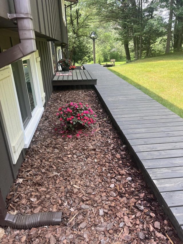 268 Yorke Trl, Grayling, MI 49738 - wooden deck with a yard