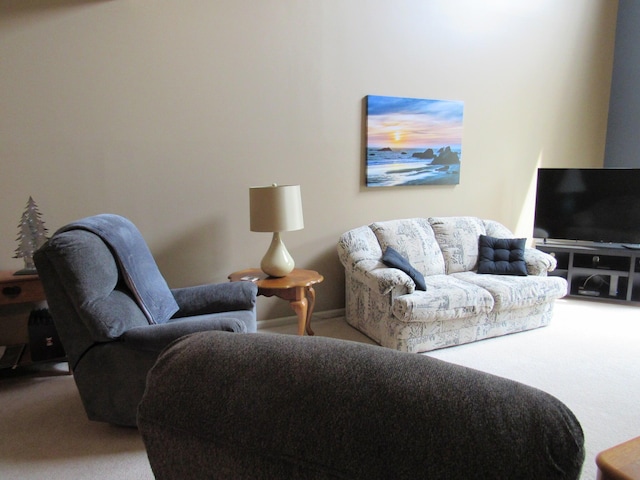 201 White Deer Trl, Prudenville, MI 48651 - living room featuring carpet