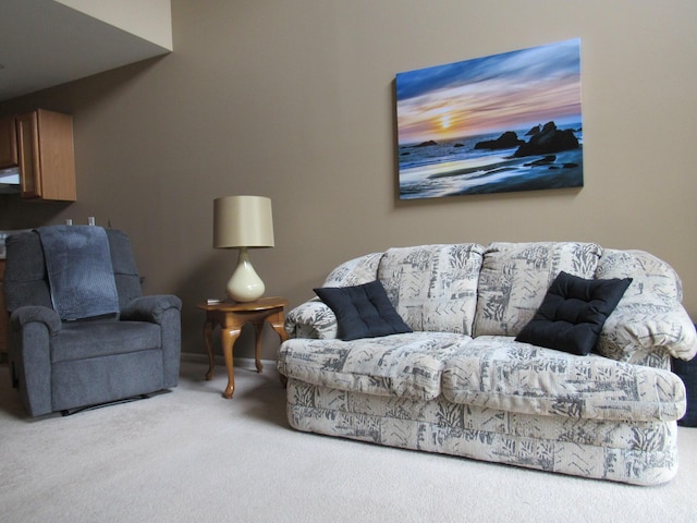 201 White Deer Trl, Prudenville, MI 48651 - living room with carpet flooring and baseboards