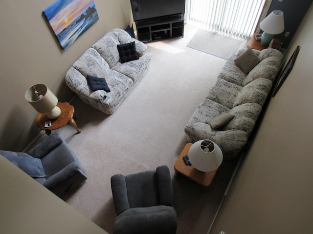 201 White Deer Trl, Prudenville, MI 48651 - living area with carpet floors