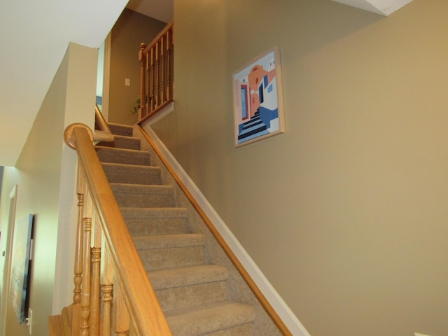 201 White Deer Trl, Prudenville, MI 48651 - stairs with baseboards