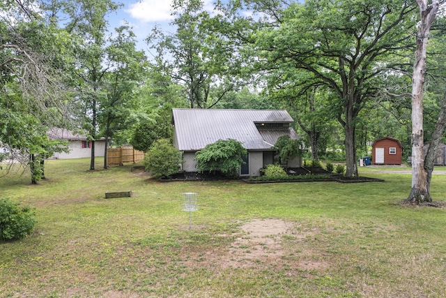 1655 Arrowhead Trl, West Branch, MI 48661 - view of yard with a storage shed