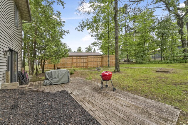 1655 Arrowhead Trl, West Branch, MI 48661 - deck featuring area for grilling
