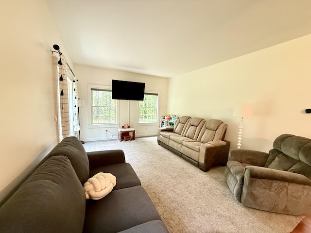 2176 Deepwoods Dr, Gaylord, MI 49735 - living area with carpet floors and baseboards