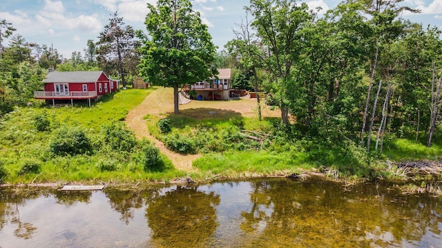 1960 Highbank Trl, Lewiston, MI 49756 - aerial view of property and surrounding area featuring a large body of water