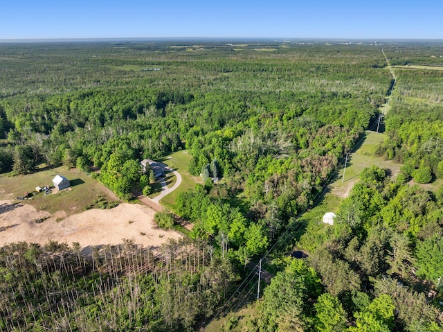 9660 Richardson Rd, Cheboygan, MI 49721 - bird's eye view of a heavily wooded area