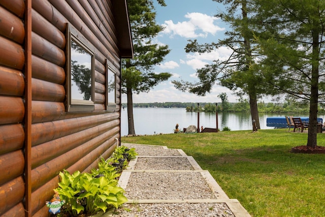 2061 Dreamers Ln, Lewiston, MI 49756 - view of grassy yard with a water view