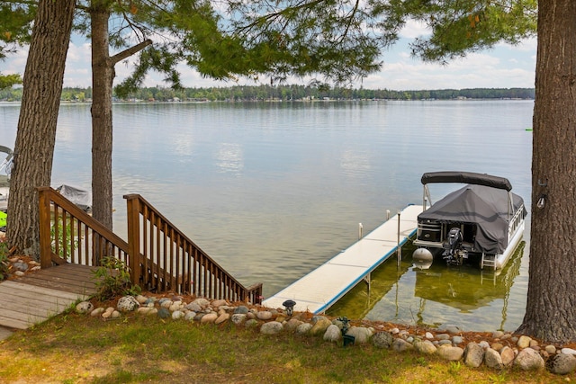 2061 Dreamers Ln, Lewiston, MI 49756 - dock area with a water view