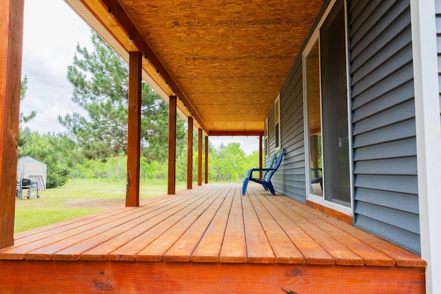 4696 Glacial Field Dr, Elmira, MI 49730 - deck with a lawn