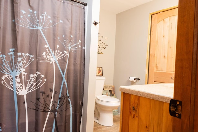 4696 Glacial Field Dr, Elmira, MI 49730 - bathroom featuring vanity and a shower with shower curtain