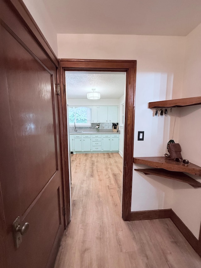 3628 Rau Rd, West Branch, MI 48661 - corridor with light wood-type flooring and baseboards