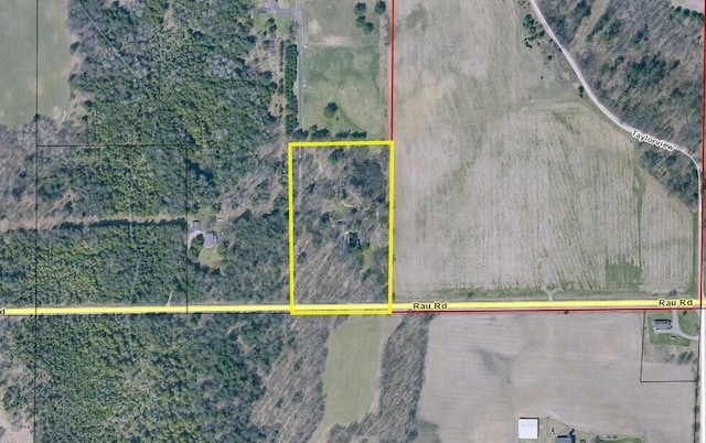 3628 Rau Rd, West Branch, MI 48661 - map / location with property parcel outlined