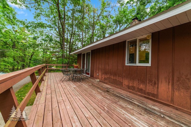 2801 Cobb Rd, Lewiston, MI 49756 - deck featuring outdoor dining area