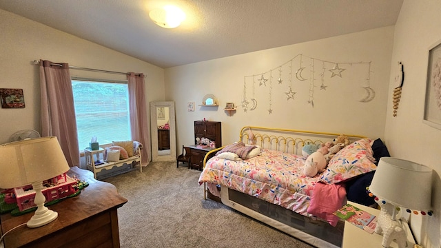 7717 Weiss Rd, Alpena, MI 49707 - carpeted bedroom with lofted ceiling