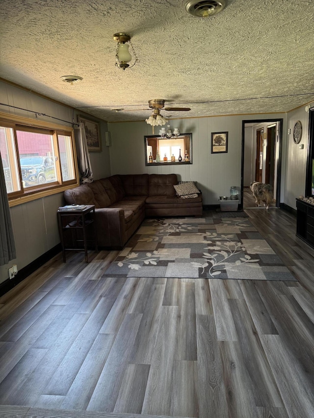 2493 S Horseshoe Trl, Grayling, MI 49738 - living room with wood finished floors