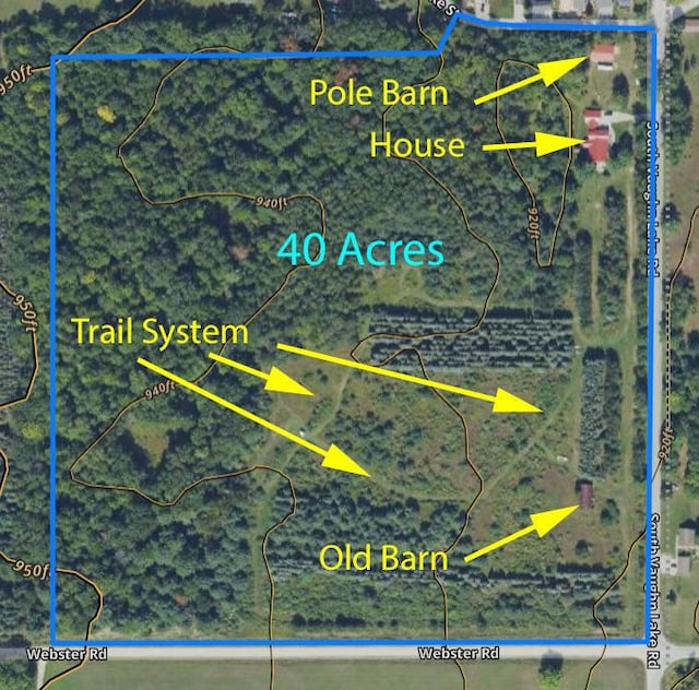 4160 S Vaughn Lake Rd, Glennie, MI 48737 - map / location