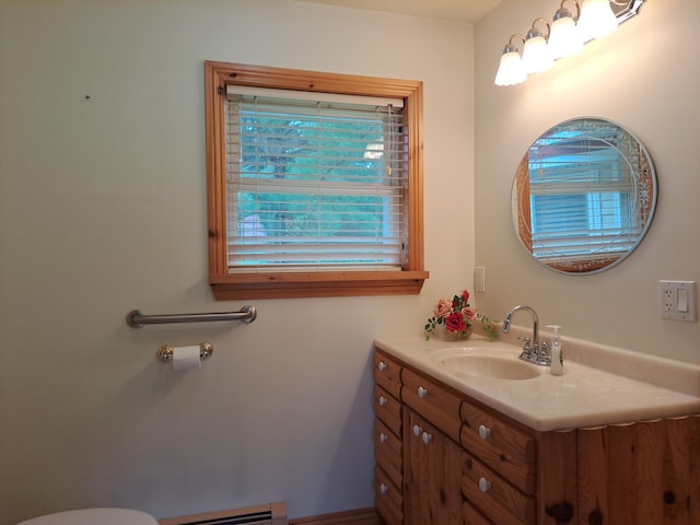 4160 S Vaughn Lake Rd, Glennie, MI 48737 - half bath with vanity and toilet