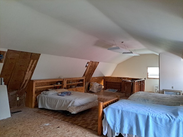 4160 S Vaughn Lake Rd, Glennie, MI 48737 - bedroom with lofted ceiling
